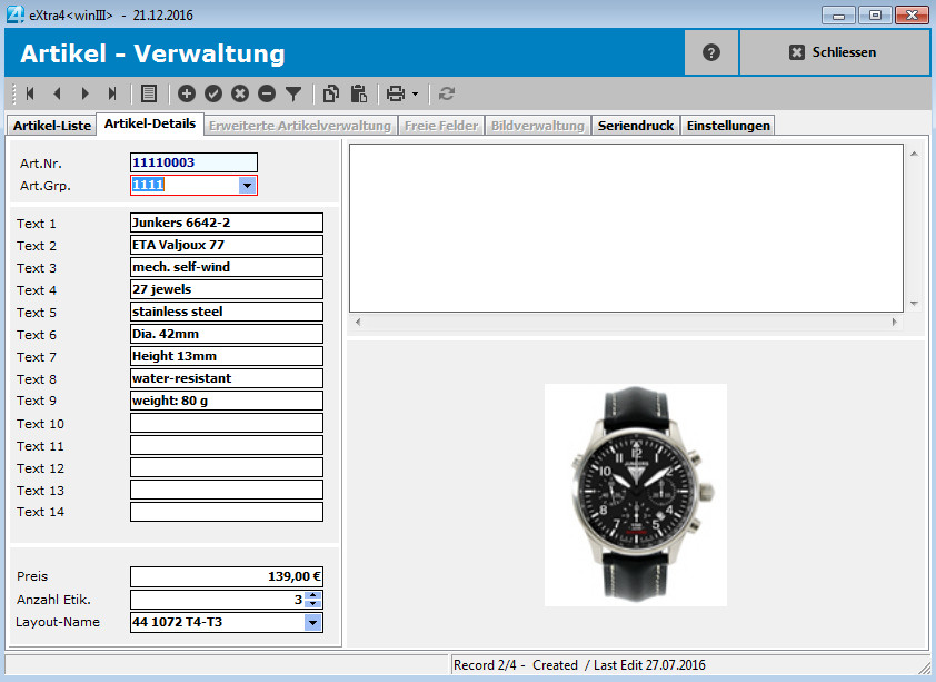 Artikel-Details