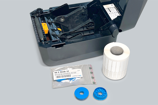 Mehr Präzision beim Thermotransfer-Druck eXtra4-Rollenkern-Adapter als Drucker-Zubehör für mehr Präzision