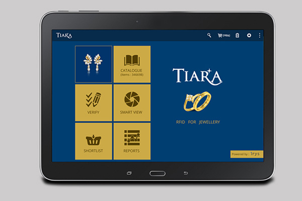 RFID software Tiara on tablet pc