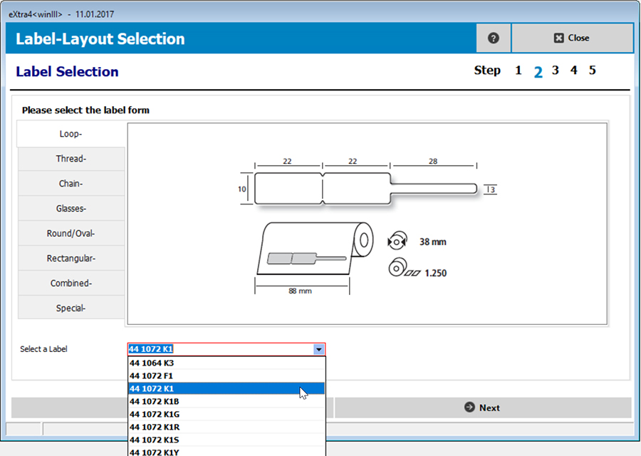 window label printing software extra4 label layout assistant