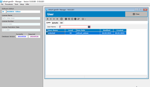 Tool for user management