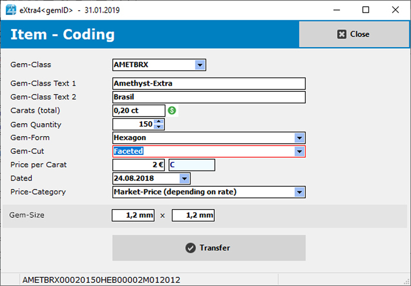 Item Coding