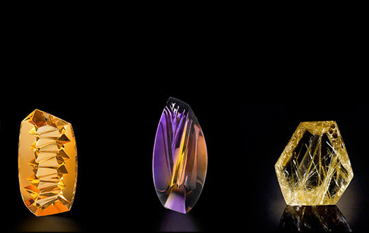 unique cut gems by gem cutter sonja kreis, Idar-Oberstein, Germany
